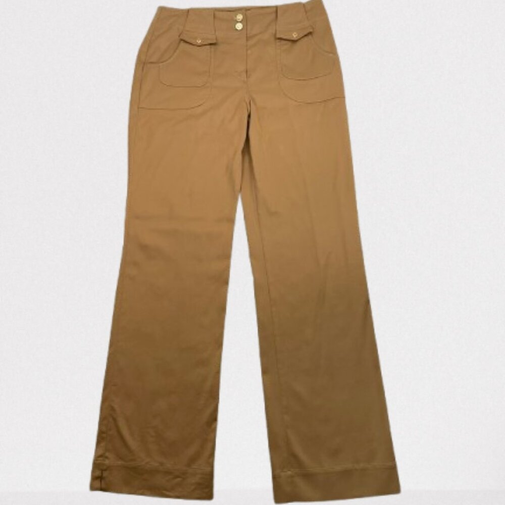 St. John Sport by Marie Gray High Rise Stretch Straight Leg Pants Trausers Sz 10 - Picture 2 of 10